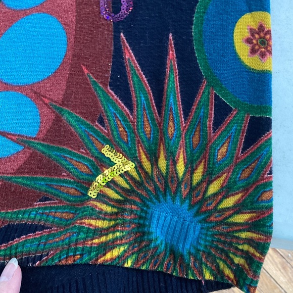 Desigual Lightweight Multicolor Sweater - Picture 5 of 8